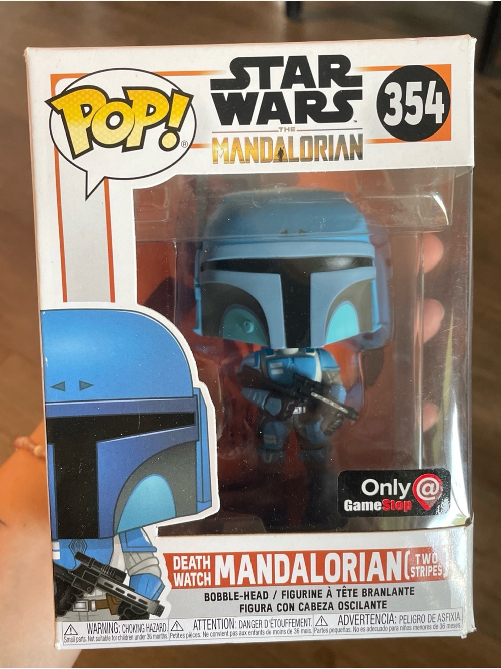 Funko Pop! Star Wars Mandalorian Death Watch Blue Vinyl Figure #354